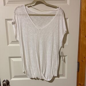 White a.n.a. V-Neck Women's Top